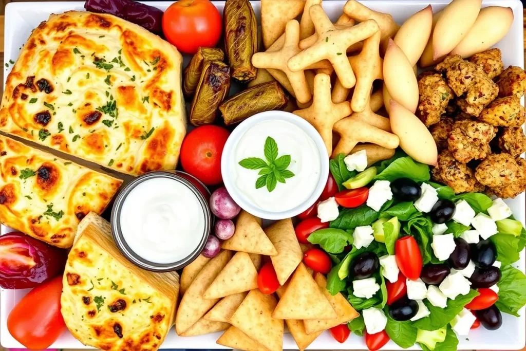 Greek recipes variety platter