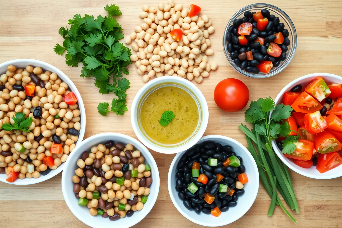 Dense bean salad recipe ingredients