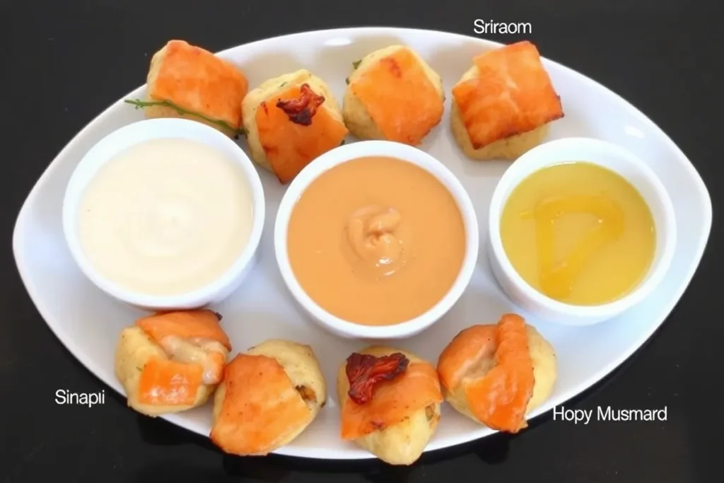 Dipping sauces for salmon bites	