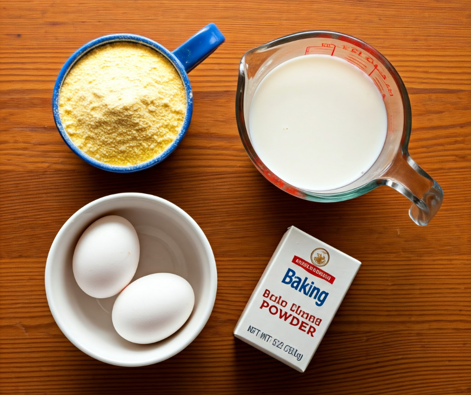 Southern cornbread ingredients	