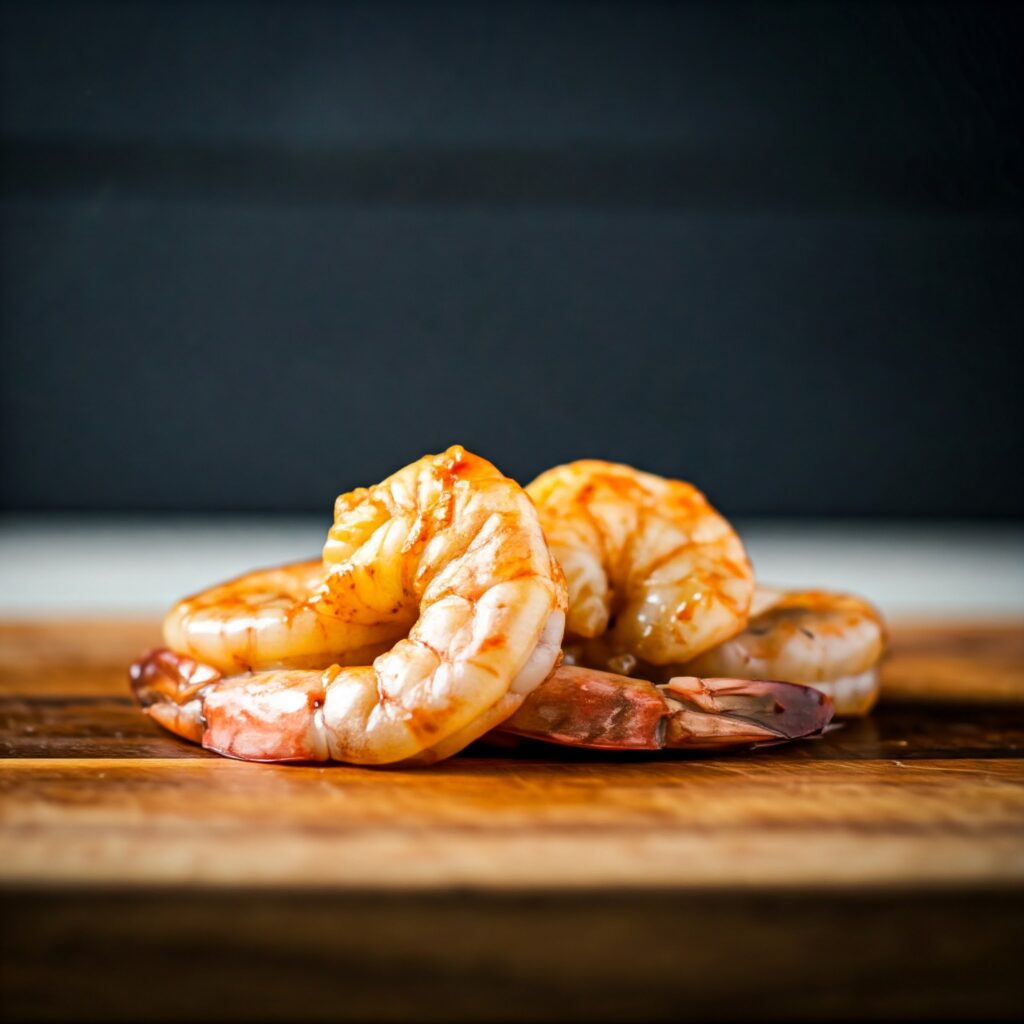 Preparing BBQ shrimp recipe	