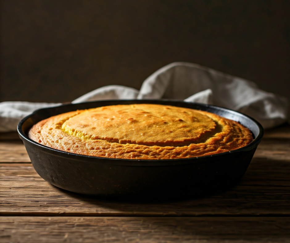 Southern cornbread recipe skillet