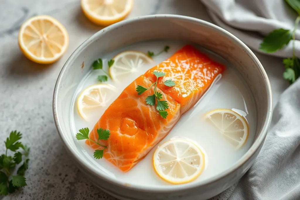 Neutralizing fishy odor in salmon	