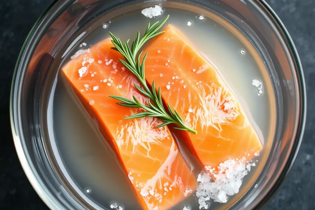 How to soak salmon fillets	