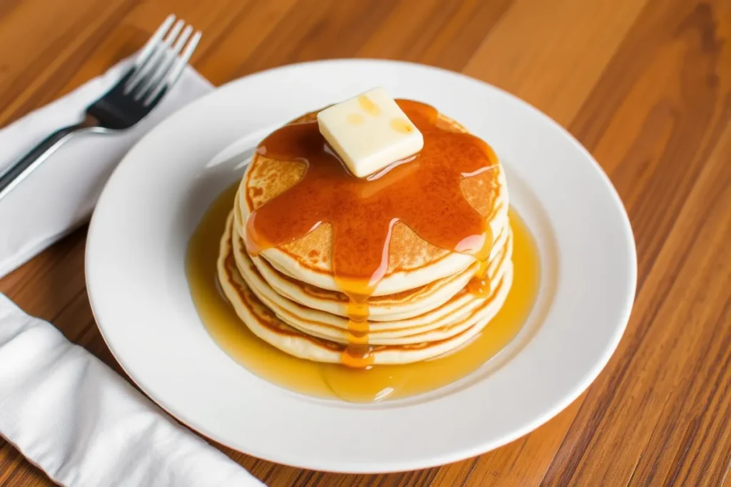 Fluffy flapjack recipe stack