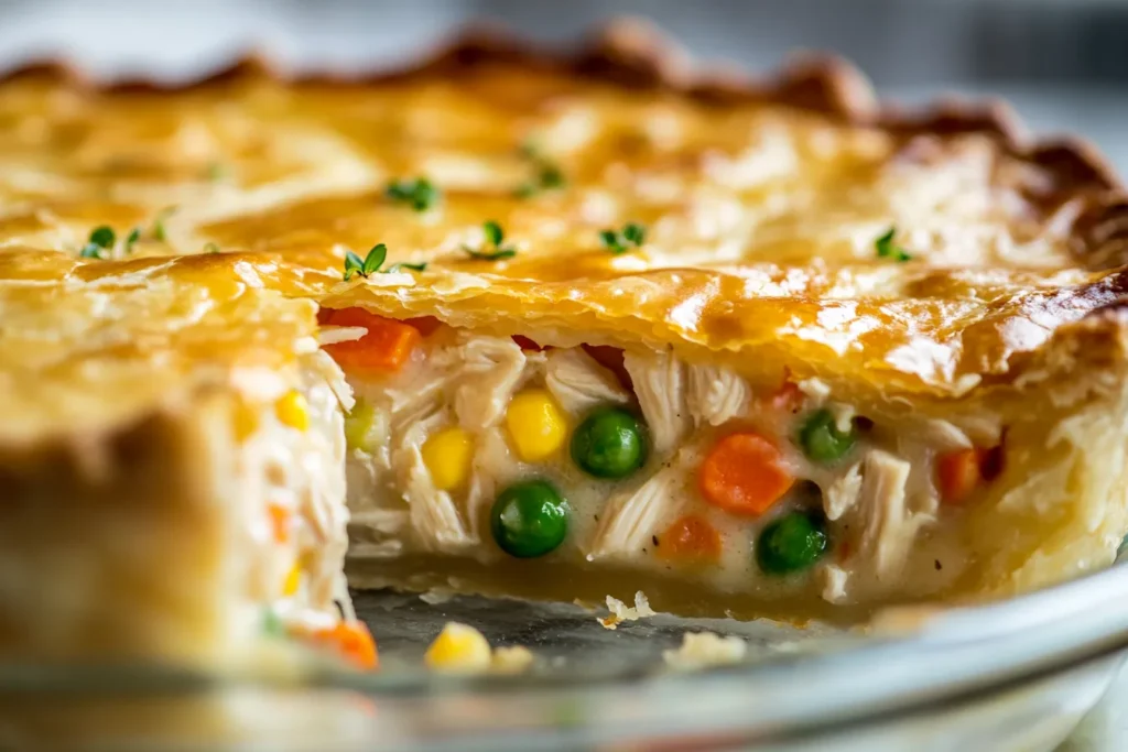 Classic Pillsbury Chicken Pot Pie with creamy filling	