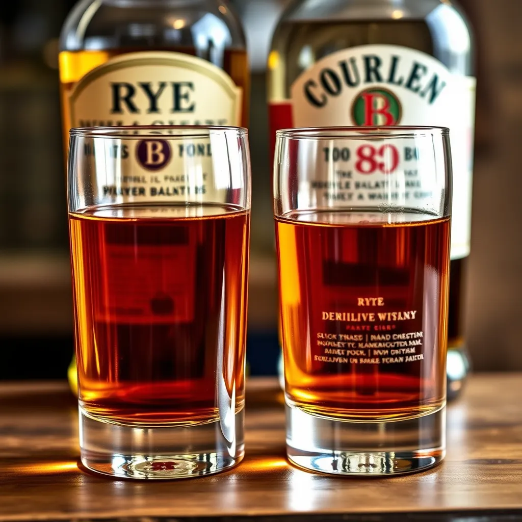 Rye vs. bourbon whiskey for Black Manhattan	