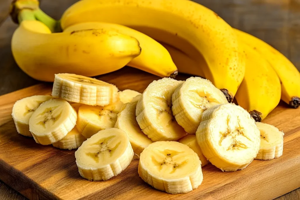 Ripe bananas for banana split bowls	