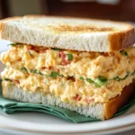 Masters Pimento Cheese Recipe on white bread