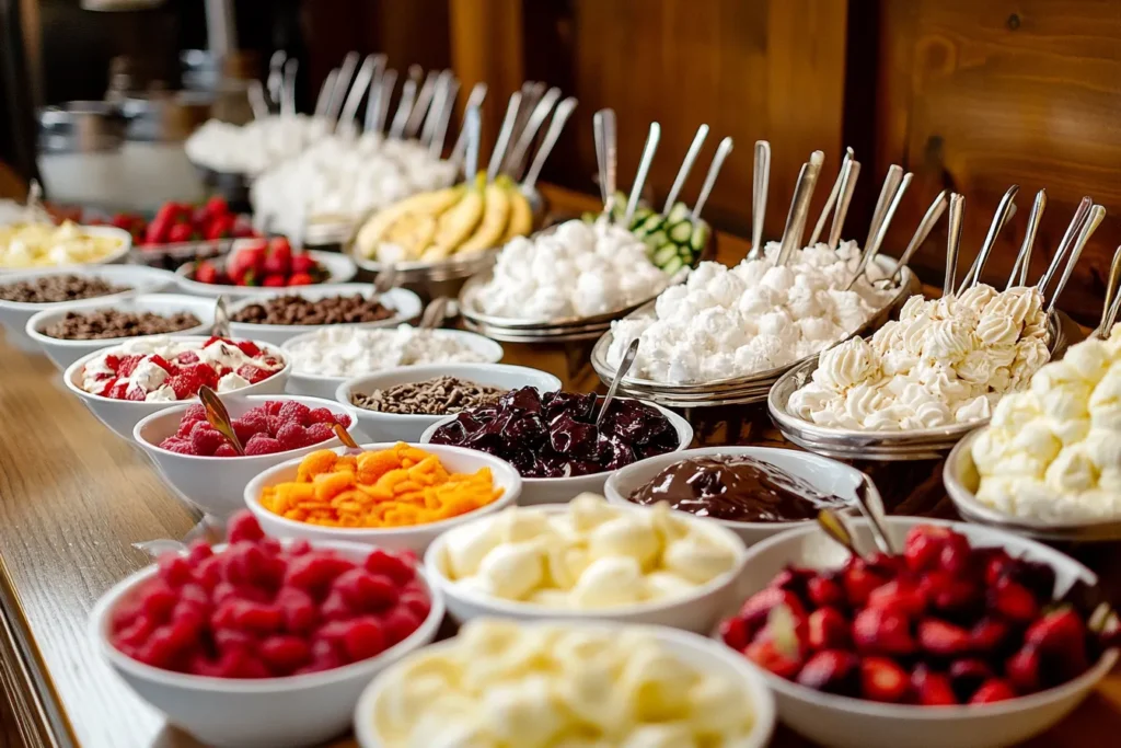 DIY banana split station for parties	